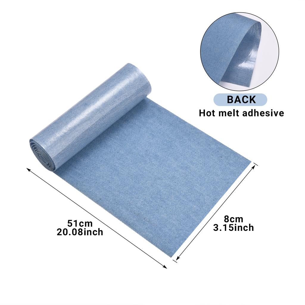 8X51cm Vintage Cotton Blue Denim Fabric For DIY Dolls Clothing Jeans Bag Cap Apron Crafts Manual Repair Repair Patches Mending
