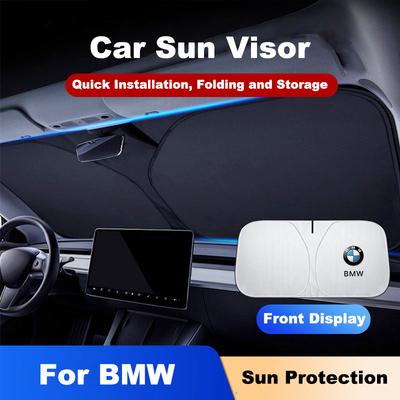 Car Foldable Windshield Sunshade Cover Blocks UV Refletive For 1 2 3 4 5 7 Series X1 X3 X4 X5 X6 X7 F10 F20 F30 G20 G30 F15