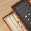 Stackable Flat Jewelry Tray Microfiber Valet Jewelry Display Props Jewelry Organizer  Nightstand