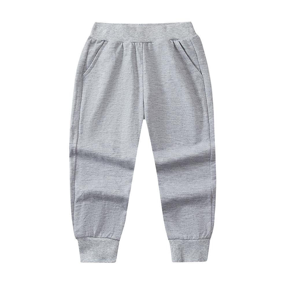 Trendy Boys & Girls Plus Velvet Sports Pants - Spring/Autumn/Winter Casual Baby Long Pants 140 cm серый