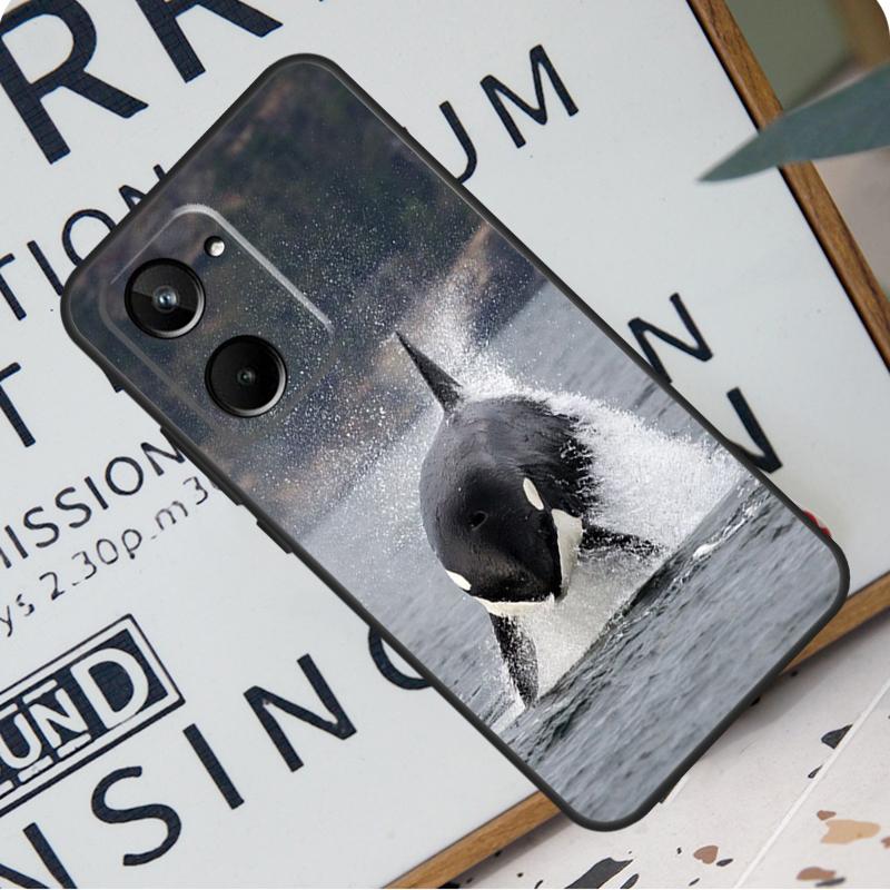 Killer Whale Orca For Realme 12 Pro Plus 9 10 11 GT5 C51 C31 C67 C55 C53 C35 C33 C30 C21Y C25s GT Neo 6 Case