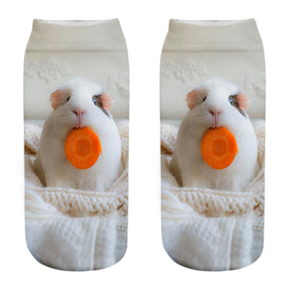 New Fashion 3D Printed Mouse Totoro Socks Funny Kawaii Women Cute Animal Fitness Hamster Sokken Dropship