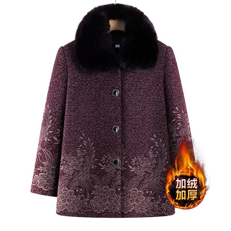 Women's Autumn and Winter Woolen Jacket, Winter Top, Plush To Keep Warm, and Thicker Clothes
