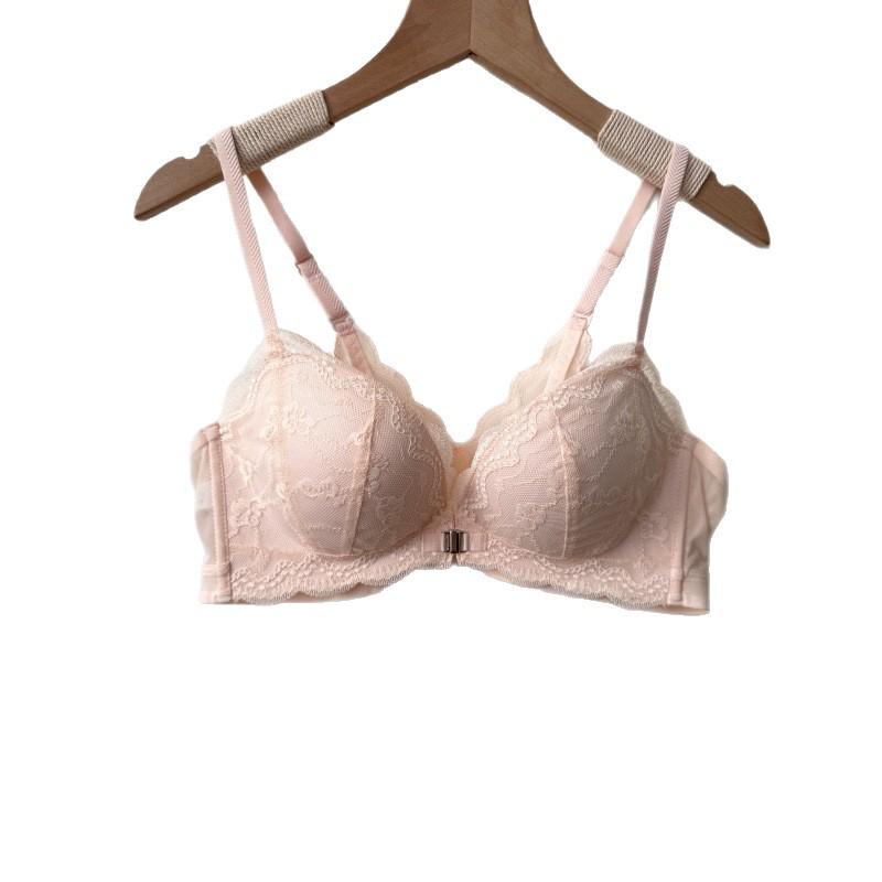 Wąska Aleja Francuska Koronka Przednie Zapięcie Push-Up Biustonosz dla Małych Biustów - Podkreśla, Unosi i Wspiera z Seksownym Designem Pleców.