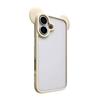 Cute 3D Animal Ears Acrylic Clear Phone Case For iPhone 17 Air 16 15 14 Plus 13 12 Pro Max Transparent Back Cover