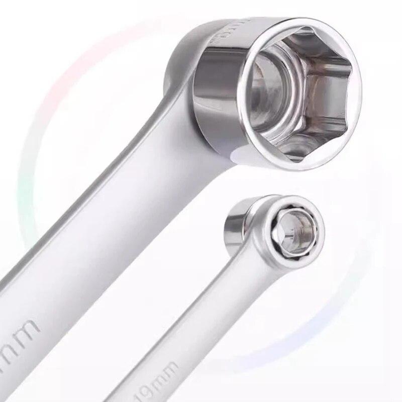 15PCS Adjustable Ratchet Wrench Kit Chrome Vanadium Steel Torque Wrench Socket Set For Car Repair Hand Tools