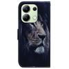 For Xiaomi Redmi Note 13 4G Leather Case Stand Wallet Phone Cover Pattern Printing