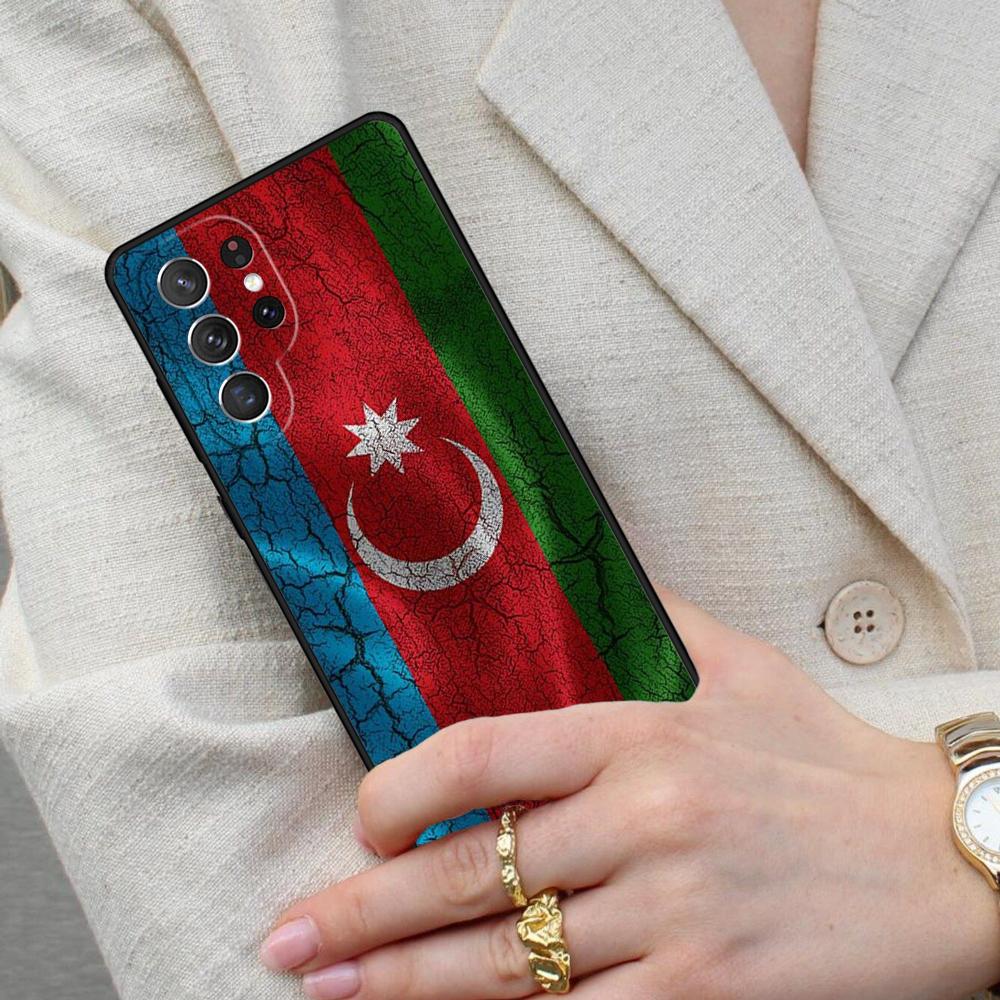 Azerbaijan Flag SOFT Cell Phone Case for Samsung Galaxy S26 Ultra S25 S24 S23 S22 S21 S20 Note10 Cover