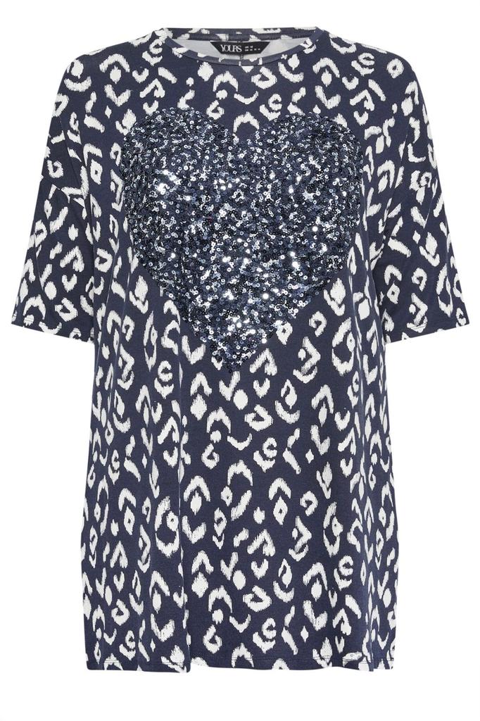 Damen Übergröße Bluse Plus Size Rundhalsausschnitt Paillettenbestickt Schlitzdetaillierte Bluse 303078