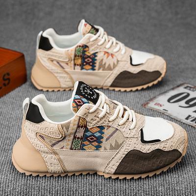 Mode Cross-border Übergröße 39-48 Herren Sneaker Trend Nationalität Wasserdicht Bequem Vulkanisierte Schuhe Schnürschuh Plateau Freizeitschuh