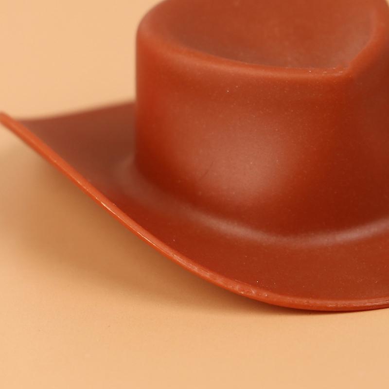 10Pcs Miniature Plastic Doll Hat Western Cowboy Hat Cowgirl Hat For Dolls Decor