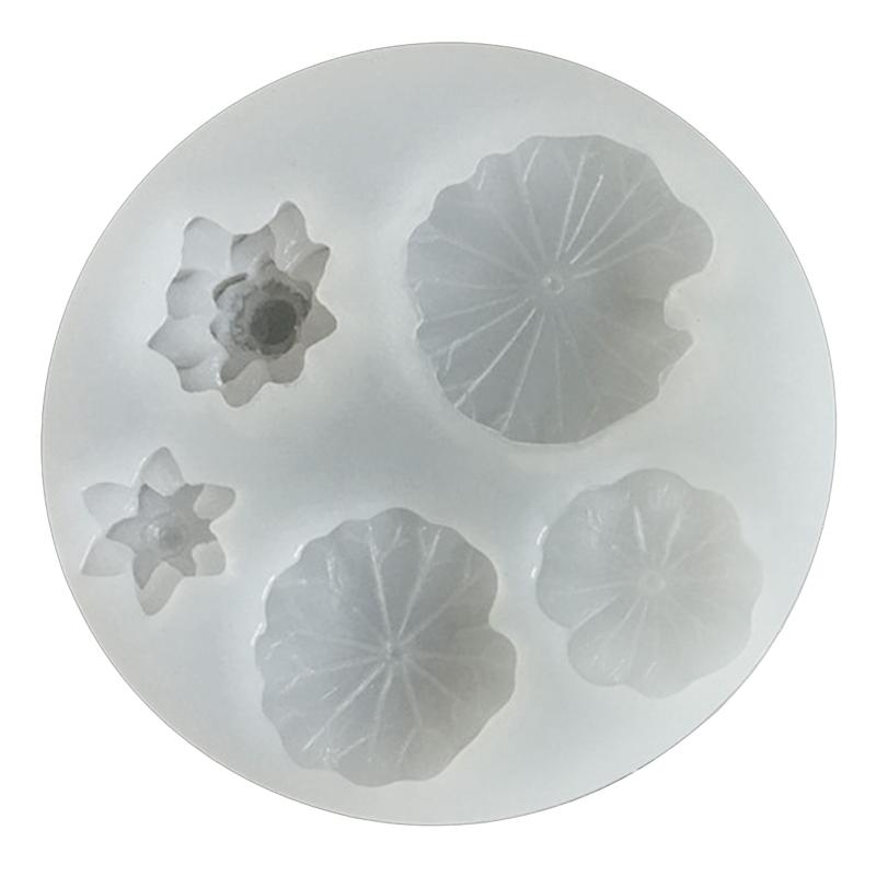 Lotus Leaf & Petal Silicone Mold Fish Bottle Epoxy Casting Mold Crystal Epoxy Mould Material Handmade Clay Mould Craft