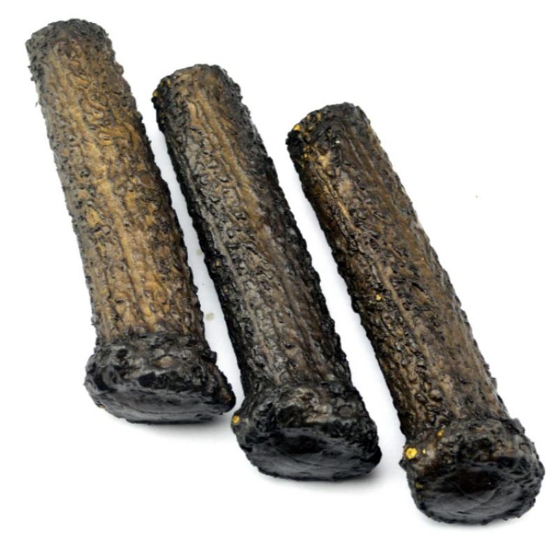 1pc Horse Antler Pattern Bowie Straight Knife Piercing Handle Patch POM Resin Material DIY Making Grip Scale Parts Accessories