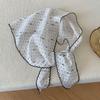 French Korean Neckerchief Bow Headband Turban Sweet Style Polka Dot Triangle Headscarf  Sunscreen