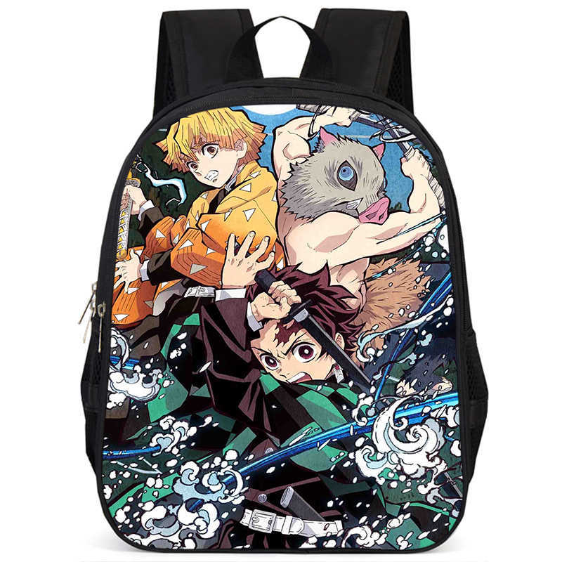 Japan cartoon comics Demon Slayer Pillar Training Arc Student Large Capacity School Style Backpack 7545