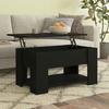 VidaXL Coffee Table Living Room Table End Table Side Table Living Room Furniture Interior Black Wood 809711