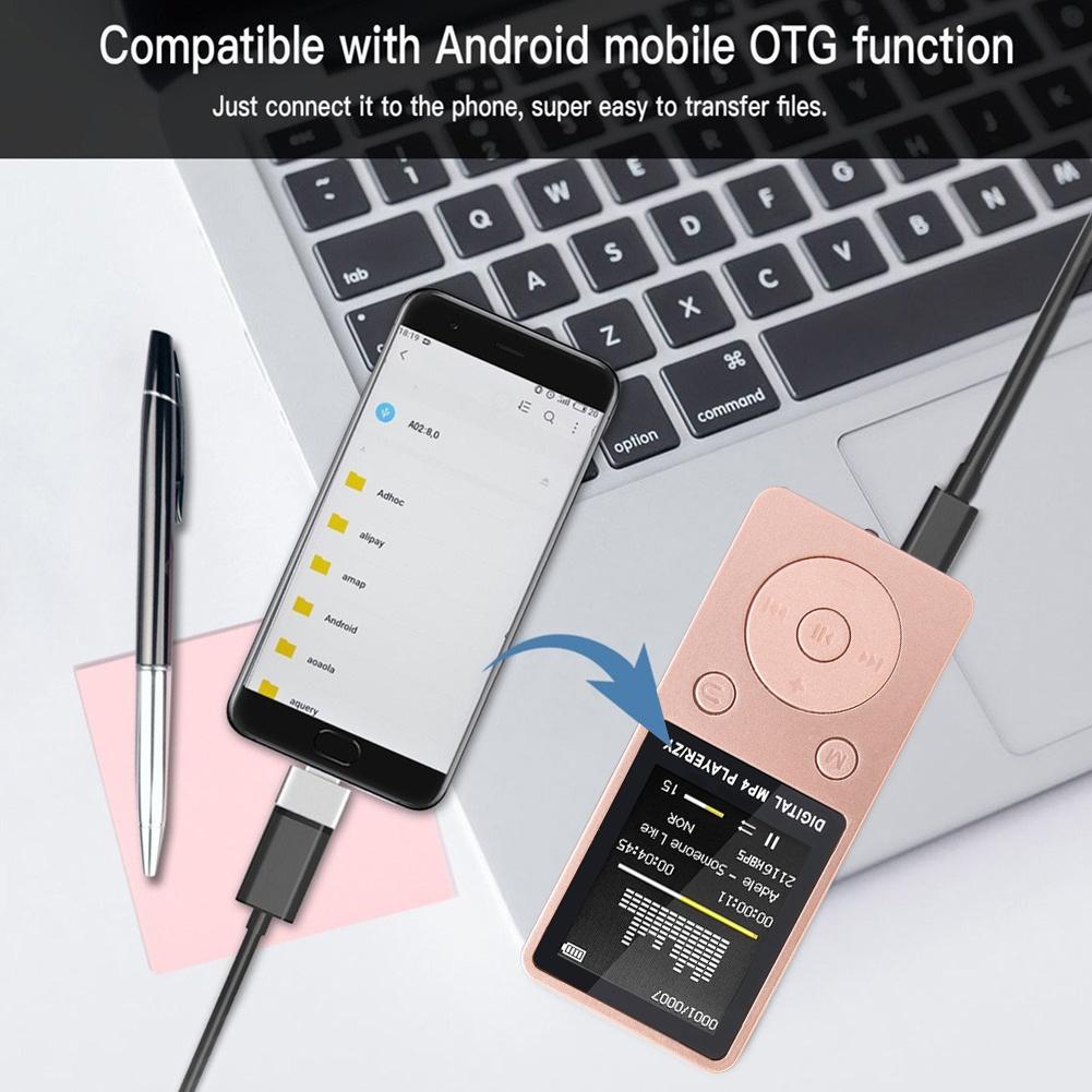 Matte 1.8 Inch MP3 MP4 Music Player FM Recorder Non Slip Portable MP4 Player