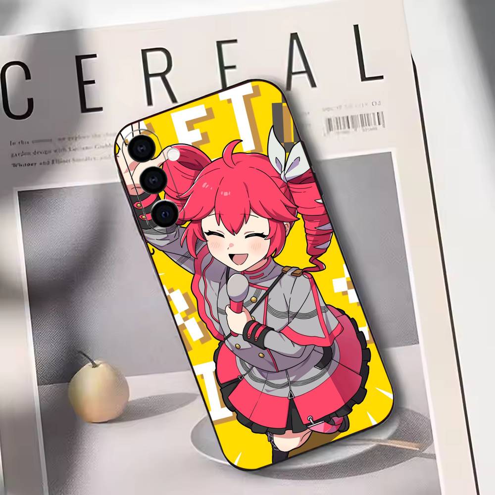 K-Kasane T-Teto Get To Me  Phone Case Black Silicone Soft For Samsung Galaxy A73,A72,A71,A70,A53,A52,A51
