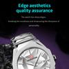 Dual Calendar Waterproof Stainless Steel Strap Watch Business Casual Men's Stainless Steel Watch Color Changing Dial