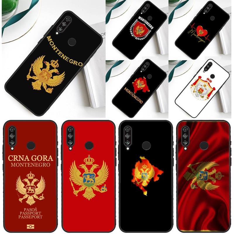 Montenegro Flagge Für Huawei Nova 12s 12i 11i 5T 9 10 SE Y91 Y90 Y60 Y70 Y72 Y61 P60 Pro P20 P40 P30 Lite Hülle