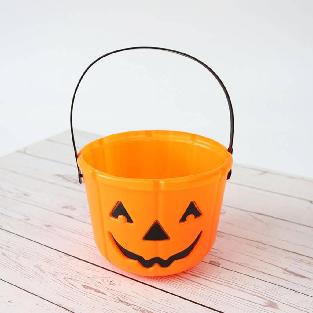 Halloween Kürbis Eimer Geräumig Jack-o'-Lantern Süßigkeiten Wiederverwendbar