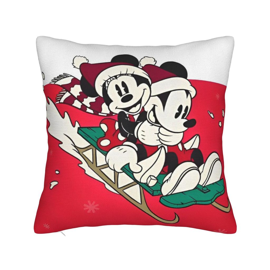 Cute Minnie Mouse Square Pillow Covers Polyester Home Famous Popular Cartoon Cushion Case Cool Decor Pillow Cover 45*45