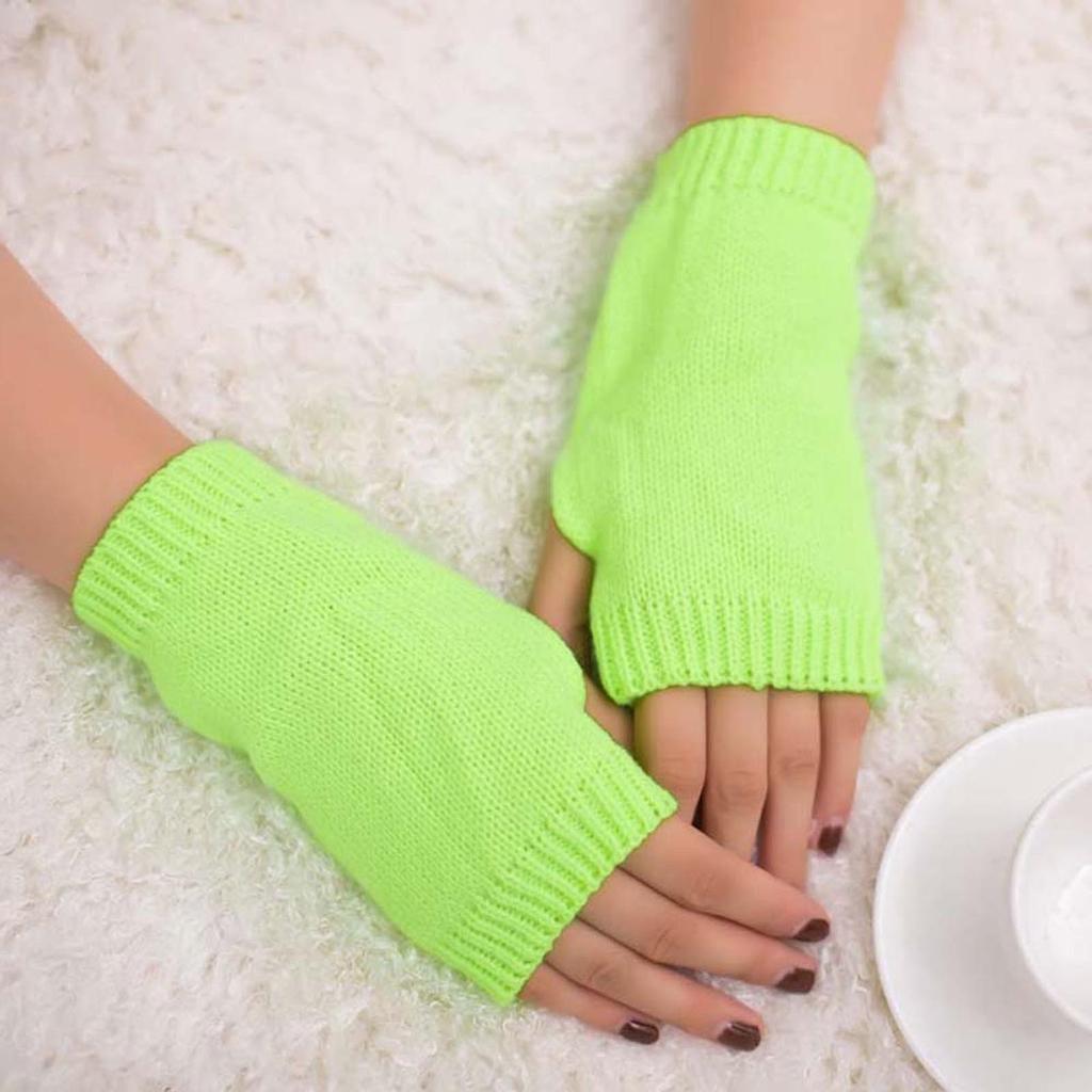 2020Fingerless Gloves Mitten Girl Women Soft Arm Warm Knitted Winter Warm Keep Gloves Mittens for Women Cold Weather Women Mittens