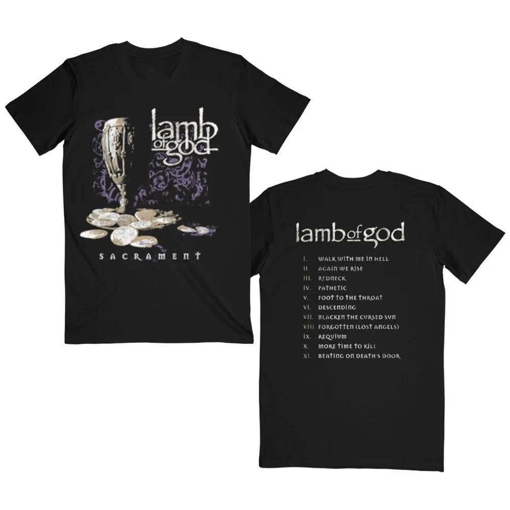 2 Sides Lamb of God Black Cotton Shirt All size S-5XL Unisex HT437 XXXL