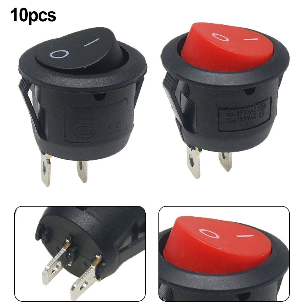 Rocker Switch Replacement Kit (10-Pack) For Hoover UH71255, UH70809, UH70800 Upright Vacuum Cleaners, 20mm Opening