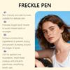 Zephoco Light Brown Freckle Pen: Smooth application, excellent color payoff for natural faux freckles.