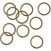 Homyl Brass Split Key Ring Lot Round Hoop Double Loop Key Chain All 8 Sizes - 12mm
