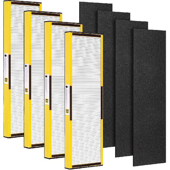 AC4825 Filter B Replacement Compatible with Germ-Guardian Air Purifier AC4825 AC4825E AC4800 AC4850PT AC4900CA AC4820 AC4300 Air Purifier, 4 HEPA