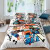 Skateboard Dekbedovertrek 3D Microvezel Graffiti Kunst Dekbedhoes Eenpersoons Tweepersoons Queen King Size Beddengoed Set voor Jongens Tieners