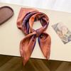 Korean Unique Printed Square Scarf For Women Fashion Accessory