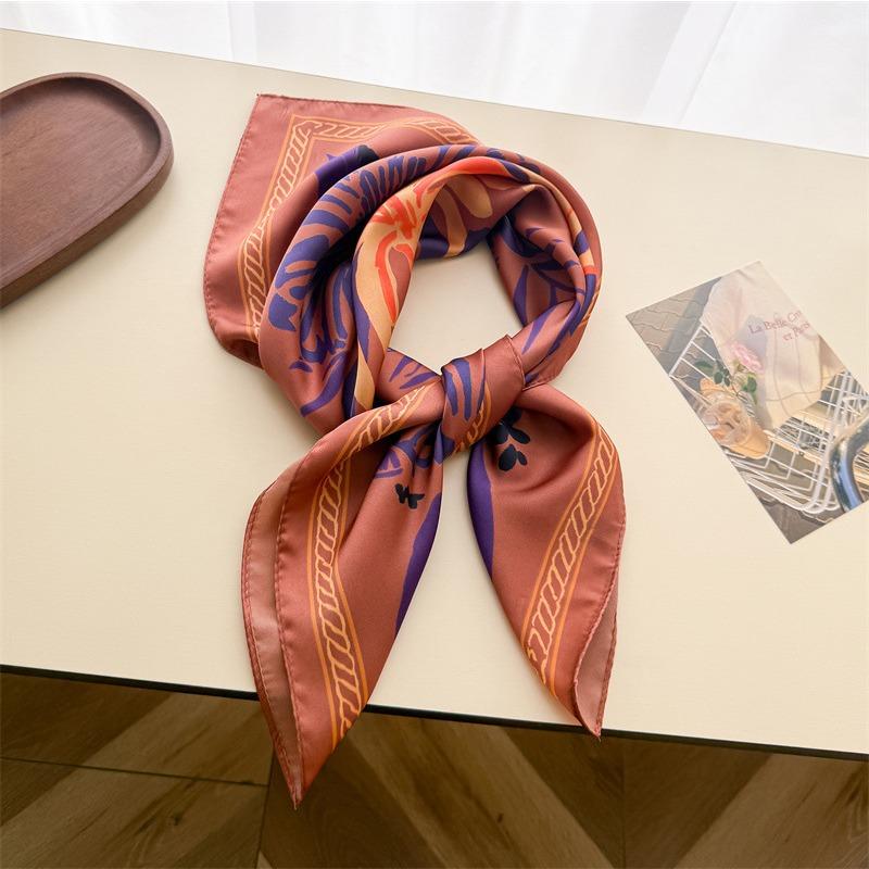 Korean Unique Printed Square Scarf For Women Fashion Accessory