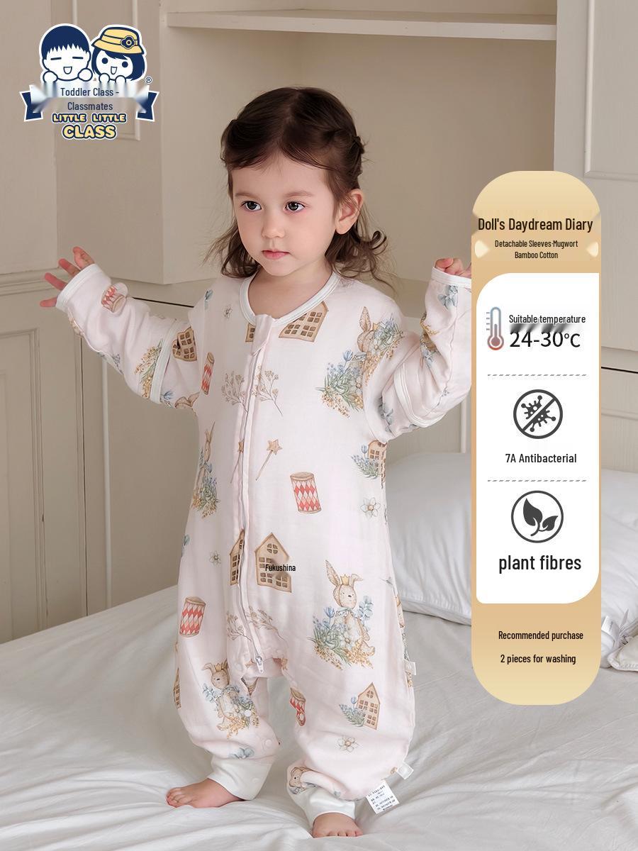 Customized Baby Sleeping Bag: Anti-Startle Gauze Bamboo Cotton for Newborns - Spring to Autumn XXL (for height 125-135cm)