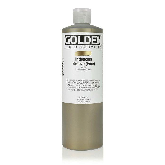 Peinture Acrylic FLUIDS Golden 473ml Bronze Iridescent fin S7