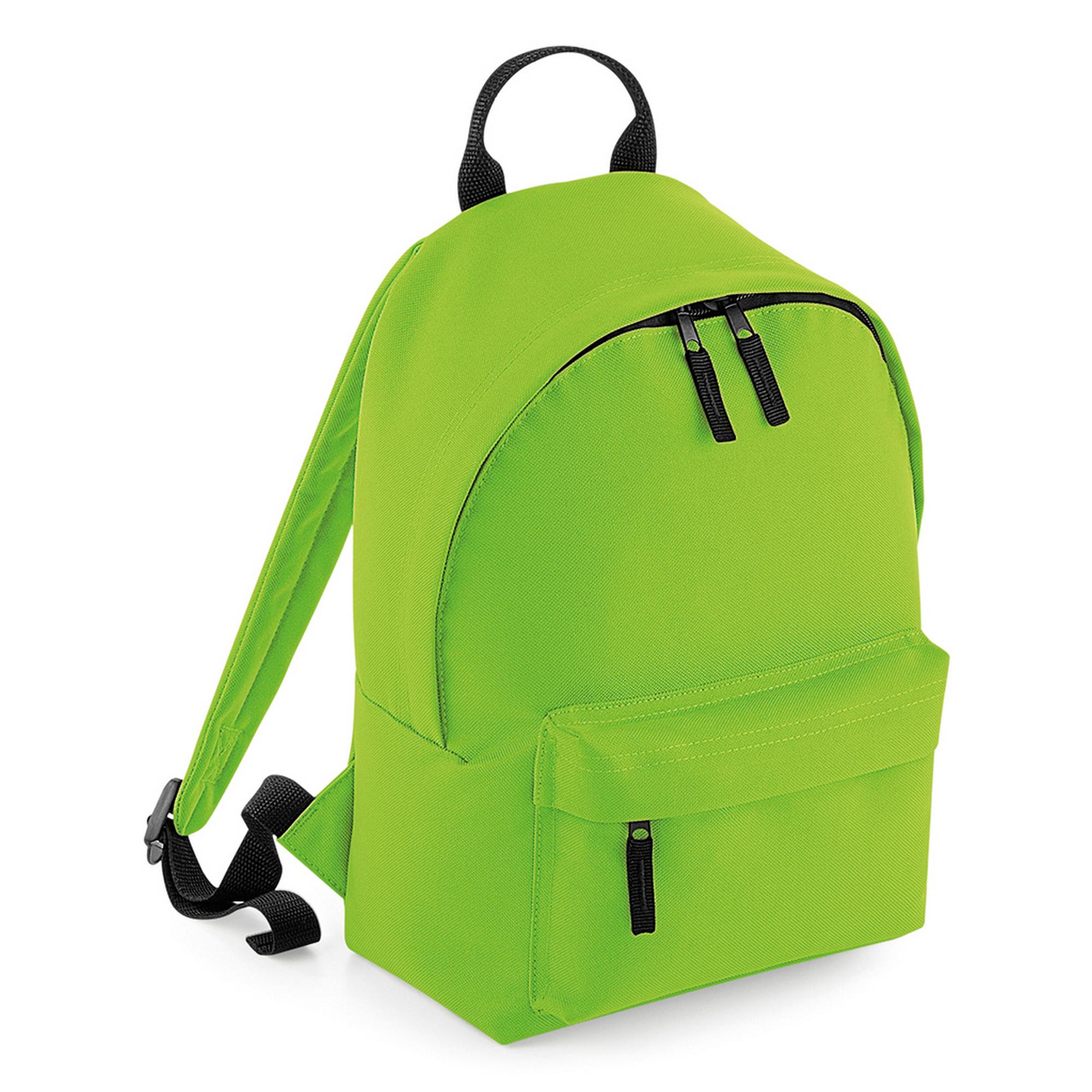 Mini mochila de moda BagBase One Size verde lima
