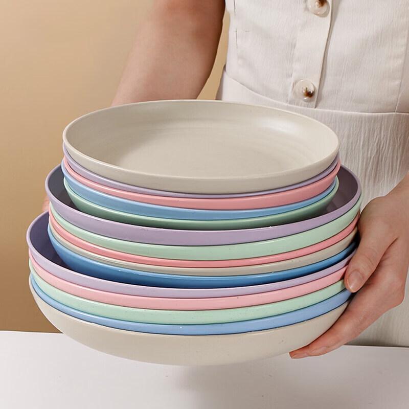 ZISIZ Disposable Round Food Plates