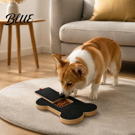 Easy Paw Grooming File Board Treat Box Scratch with Board Dog Wooden Nail Bone Maintenance