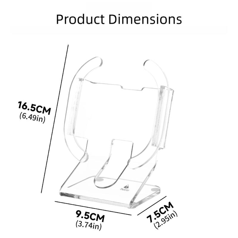 Acrylic Desktop Stand Holder For Dedicated Speaker With Anti Slip Base And Open Charging Port Design