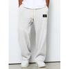 Men Loose Straight Wide Leg Casual Sports Long Sweatpants