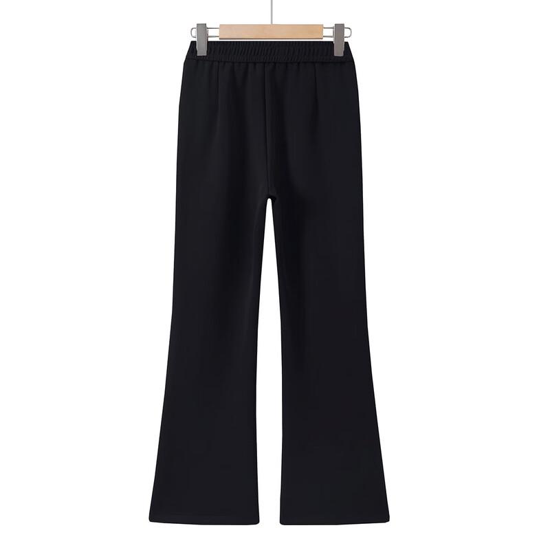 Baolianduo Women's Solid Autumn Flared Casual Pants