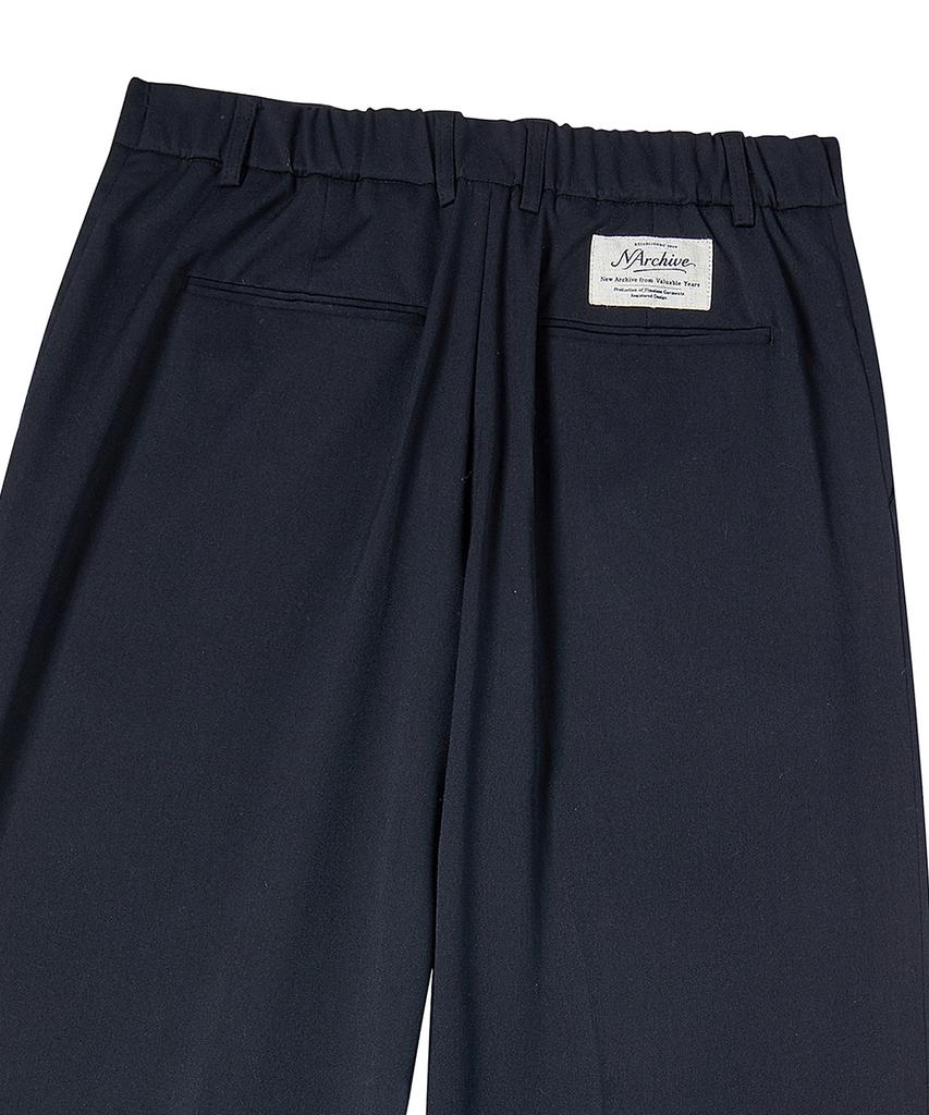 BEYOND CLOSET [Collection Line] Artisan Tailored Wool Pants Navy