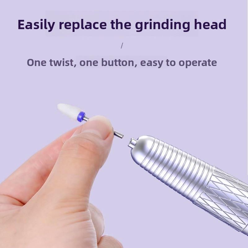 Electric Nail Drill and Equipment Tool Kit Nail Grinder Quick Nail Remover Bass Fully Automatic Rechargeable Mini
