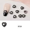 10Pcs-Cross Series 3D Nail Art Charms,Metal Punk-Chrome Hearts Nail Art Jewels Decals for Fingernail Toenail Decorations
