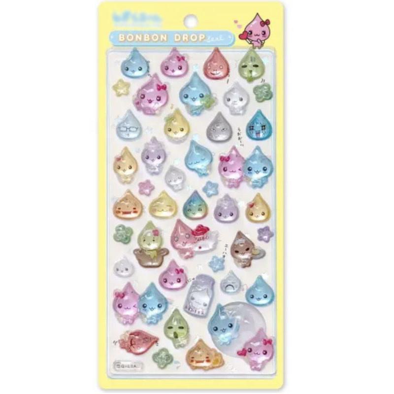 

Not Original Small Water Drop 3d Crystal Stickers Cute Sparkling Powder Raindrop Lord Crystal Drop Glue Diy Decorative Stickers Medium
