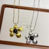 New Fashion Metal Pendant Necklaces Women Irregular Flower Clavicle Chains Luxury Unique Exquisite Banquet Party Jewelry Gifts