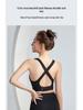 Criss-Cross Back Zipper Sports Bra – Women's Wire-Free Shockproof Yoga & Running Vest