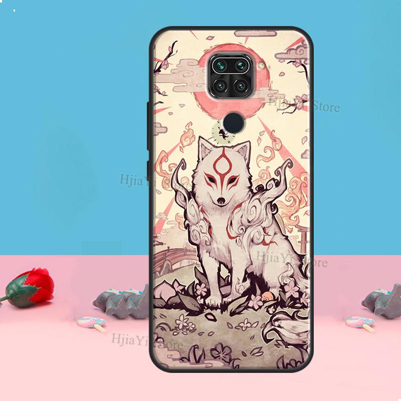 Kitsune Fox Art Für Xiaomi Redmi Hinweis 11 10 9 8 Pro 11S 10S Telefon Fall Für Redmi 10 9 9A 9C 9T Abdeckung Shell